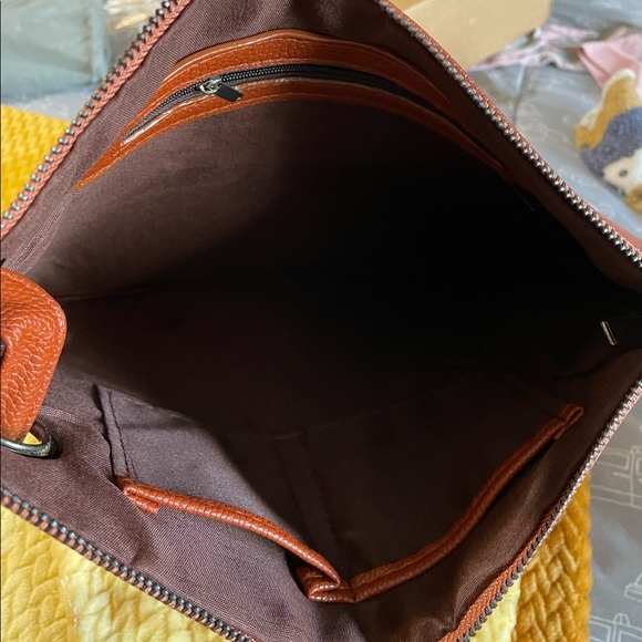 Cognac Oversized Everyday Clutch - Picture 2 of 2